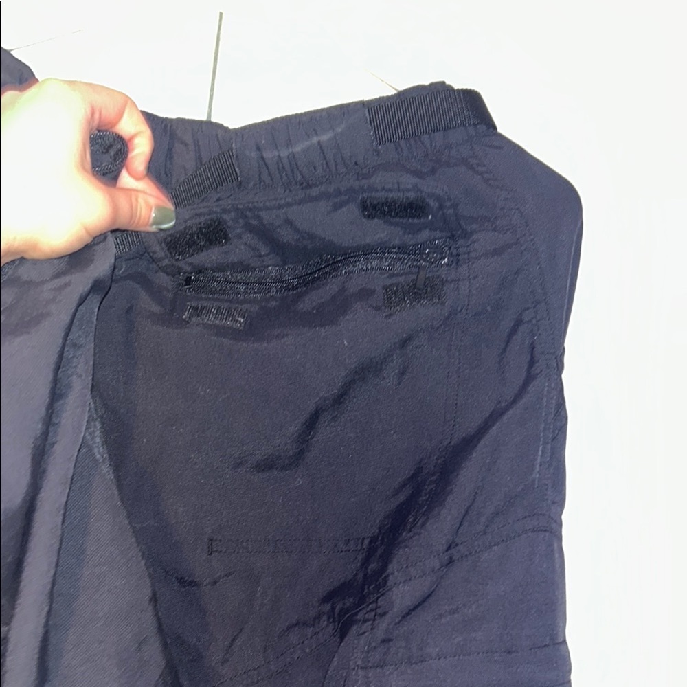 Convertible Utility Black Cargo Pants Adjustable Zipper Pockets mountain cyber - Picture 6 of 17